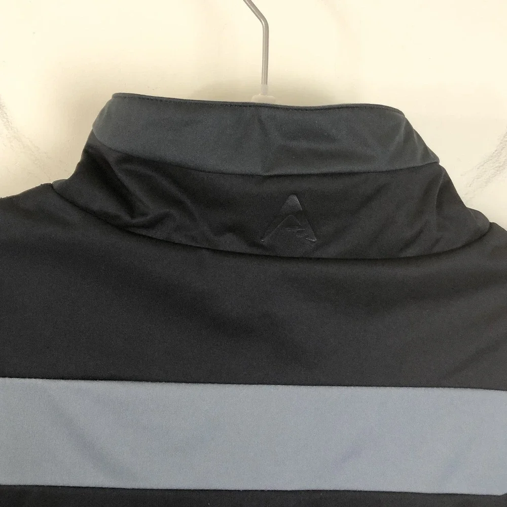 Antigua Jacket Large Black Zip Up Embroidered International Crown Golf
